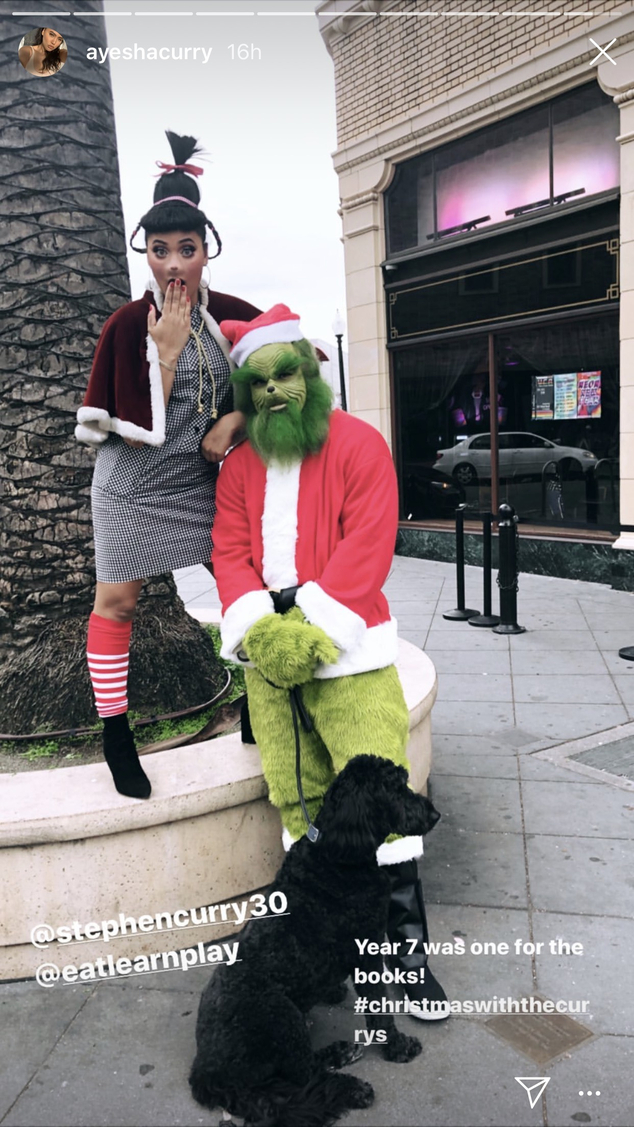 Stephen And Ayesha Curry Are Unrecognizable As The Grinch And